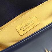 Forubags Chanel Boy Bag Lambskin with handle Royal blue - 2