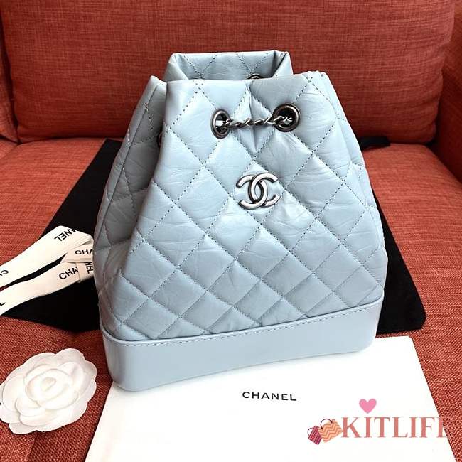 Forubags Chanel Gabrielle Backpack 94485# light blue - 1