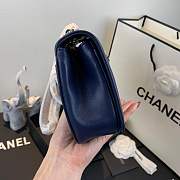 Forubags Chanel lambskin flapbag AS0321 Navy - 6