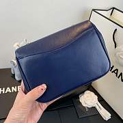 Forubags Chanel lambskin flapbag AS0321 Navy - 4