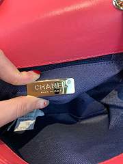 Forubags Chanel lambskin flapbag AS0321 red - 4