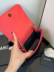 Forubags Chanel lambskin flapbag AS0321 red - 5