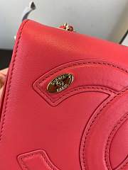 Forubags Chanel lambskin flapbag AS0321 red - 6