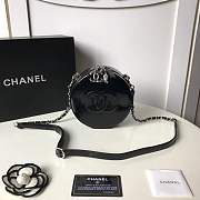 Forubags Chanel Owl hanging small round bag imported lacquer leather  - 2