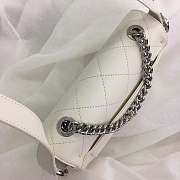 CHANEL New summer 2019 Rhombohedral bag S0574# white - 6