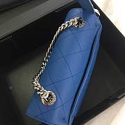 Forubags CHANEL New summer 2019 Rhombohedral bag S0574# blue - 5