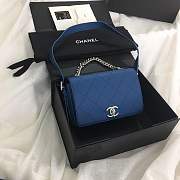 Forubags CHANEL New summer 2019 Rhombohedral bag S0574# blue - 6