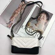Forubags-4 Chanel Gabrielle Mini bag V Lattice 94505# - 3