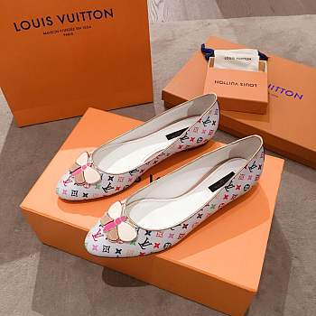 Forubags Louis Vuitton flat lady shoes white