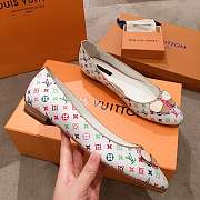 Forubags Louis Vuitton flat lady shoes white - 2