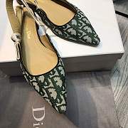 Forubags dior 19ss green flat shoes - 4