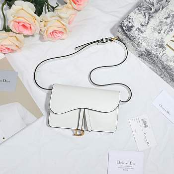 Forubags Dior Saddle Waistband Saddle bag white