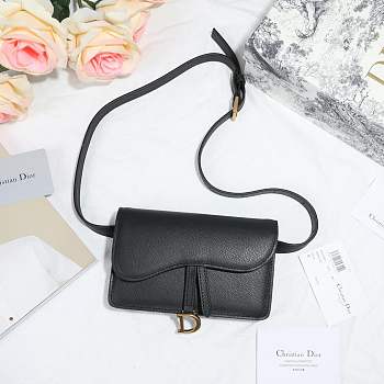 Forubags Dior Saddle Waistband Saddle bag black