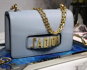 Dior Blue J'adior Flap Bag with Chain