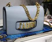 Dior Blue J'adior Flap Bag with Chain - 2