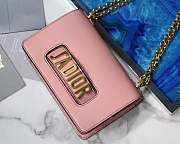 Dior Pink J'adior Flap Bag with Chain - 5