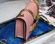 Dior Pink J'adior Flap Bag with Chain - 4