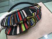 Dior Saddle Embroidered rainbow beads - 4