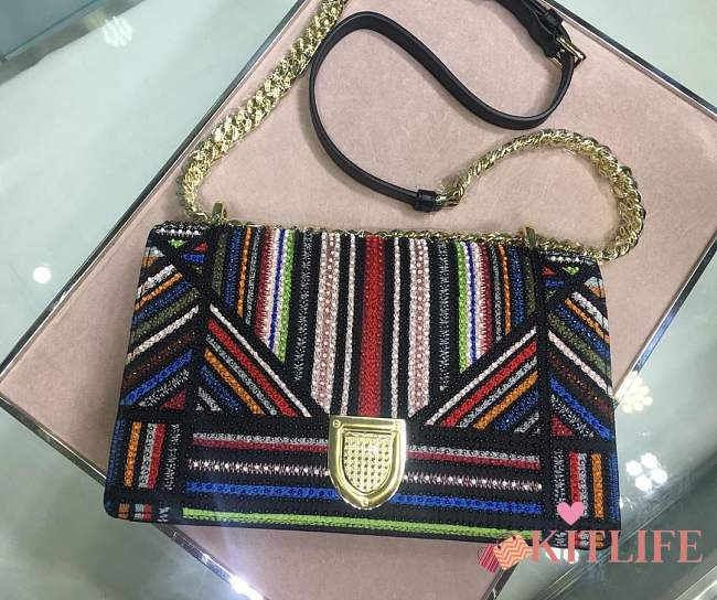Forubags Diorama Embroidered rainbow beads Detachable chain belt  - 1