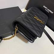 Forubags Saint Laurent YSL Angie Chain Bag In Diamond-quilted Lambskin 568906 black - 6