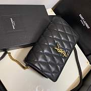 Forubags Saint Laurent YSL Angie Chain Bag In Diamond-quilted Lambskin 568906 black - 4