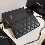 Forubags Saint Laurent YSL Angie Chain Bag In Diamond-quilted Lambskin 568906 black - 2