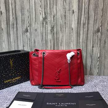 Forubags YSL NOLITA Soft cortex Retro handbag red