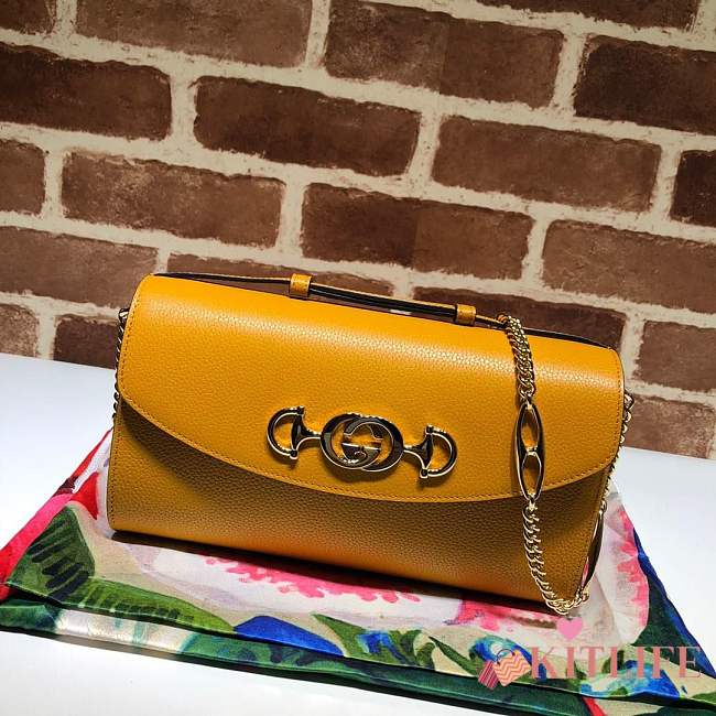 Forubags gucci Plain Leather Handbag 572375 yellow - 1