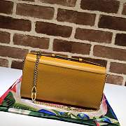 Forubags gucci Plain Leather Handbag 572375 yellow - 4