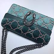 Forubags Gucci Dionysus Green flannelette shoulder bag - 5