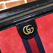 Forubags Gucci Ophidia GG Supreme red frosted surface Bag 523658 - 3