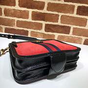 Forubags Gucci Ophidia GG Supreme red frosted surface Bag 523658 - 4