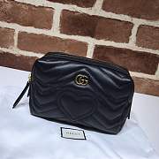 Forubags Gucci GG Marmont Cosmetic Case Black 476165 - 1