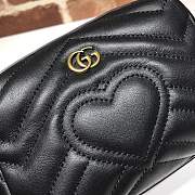 Forubags Gucci GG Marmont Cosmetic Case Black 476165 - 2