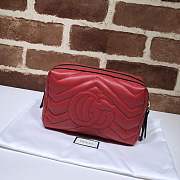 Forubags Gucci GG Marmont Cosmetic Case Red 476165 - 4