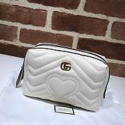 Forubags Gucci GG Marmont Cosmetic Case White 476165 - 1