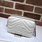 Forubags Gucci GG Marmont Cosmetic Case White 476165 - 5