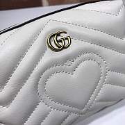 Forubags Gucci GG Marmont Cosmetic Case White 476165 - 2