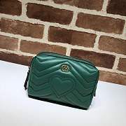 Forubags Gucci GG Marmont Cosmetic Case Green 476165 - 4