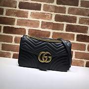 Gucci GG Marmont medium matelassé shoulder bag Style ‎443496 DRW3T 1000 - 1