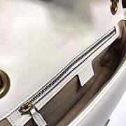 Gucci GG Marmont medium matelassé shoulder bag ‎443496 white - 3