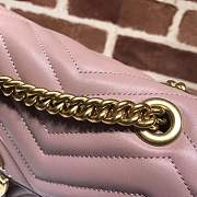 Gucci GG Marmont medium matelassé shoulder bag ‎443496 Naked pink - 5