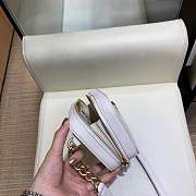 Forubags Chanel Waist Bag White Grained Calfskin & Gold-Tone Metal - 6