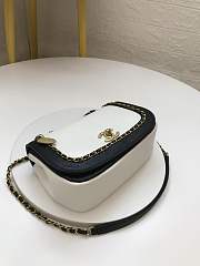 Forubags Chanel Flap Bag Lambskin, Grained Calfskin & Gold-Tone Metal  AS0371 White - 4