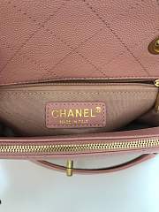 Forubags Chanel Flap Bag Lambskin, Grained Calfskin & Gold-Tone Metal  AS0371 Pink - 2