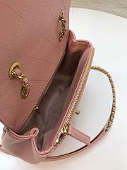 Forubags Chanel Flap Bag Lambskin, Grained Calfskin & Gold-Tone Metal  AS0371 Pink - 5