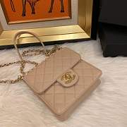 Forubags Flap Chanel Lambskin, Imitation Pearls & Gold-Tone Metal AS0584 Beige - 6