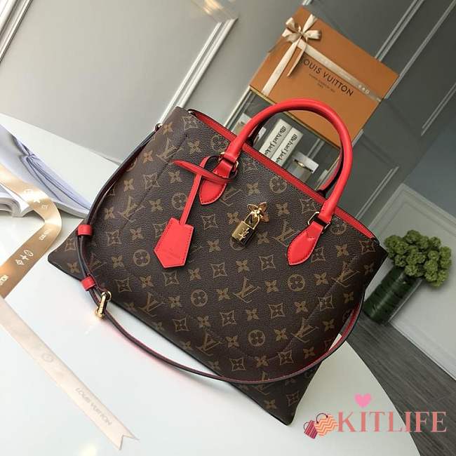 Kitlife Louis Vuitton FLOWER TOTE Red M43553 - 1