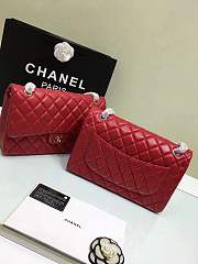 Forubags Chanel 30CM Jumbo lambskin Double Flap Bag Original Leather gold/silver hardware - 3