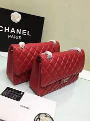 Forubags Chanel 30CM Jumbo lambskin Double Flap Bag Original Leather gold/silver hardware - 6
